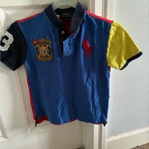 Polo by Ralph Lauren Kids Blue and Yellow Polo Shirt